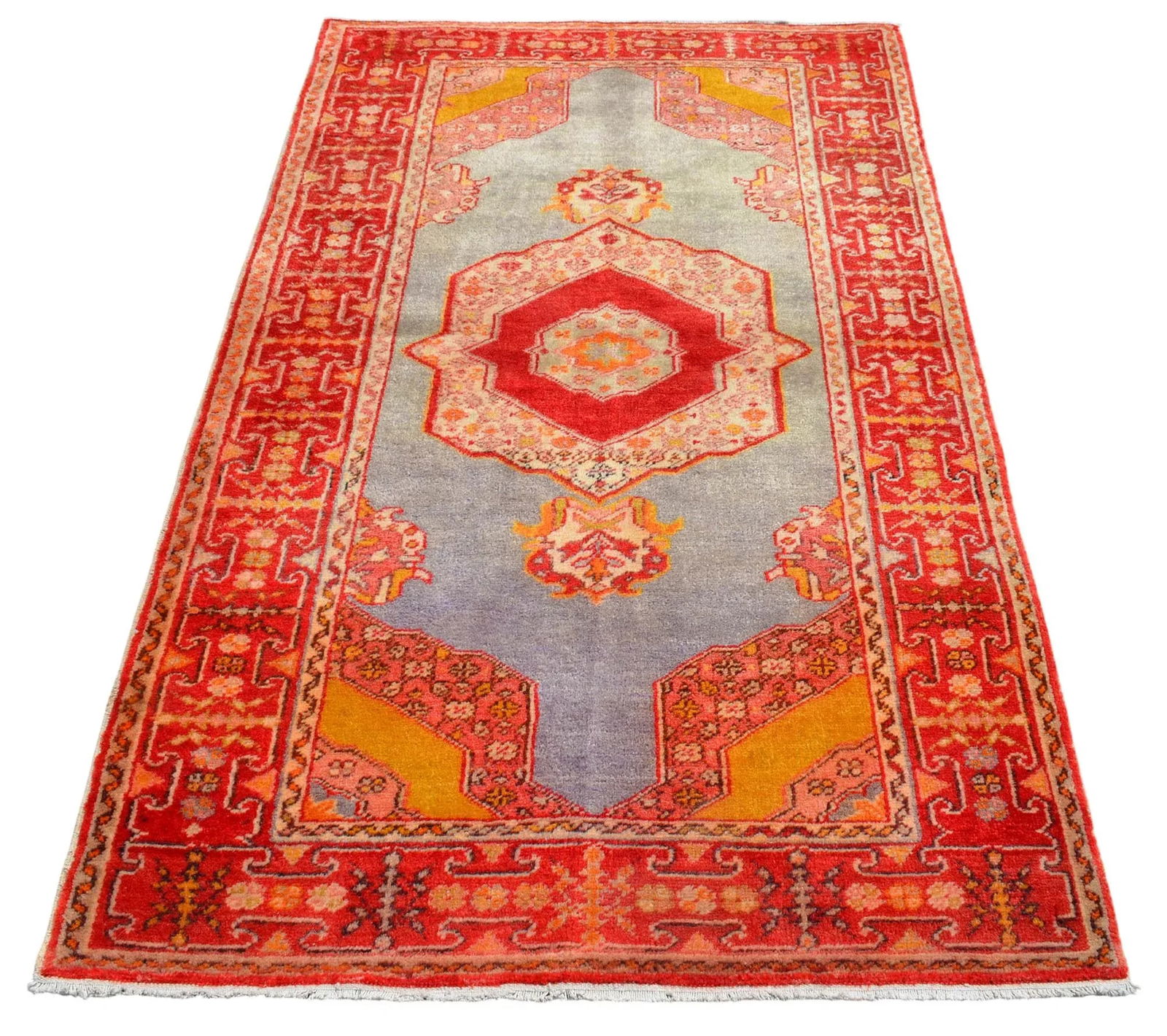 Early 20th Century Antique Turkish Rug - 3'7" X 6'3" - 6