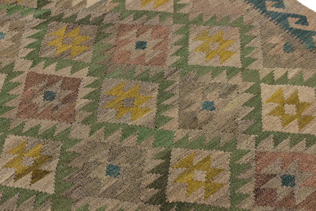 Boho Chic Kilim Hand-Woven Wool Rug -5"²6"³ × 7"²10"³ - 4