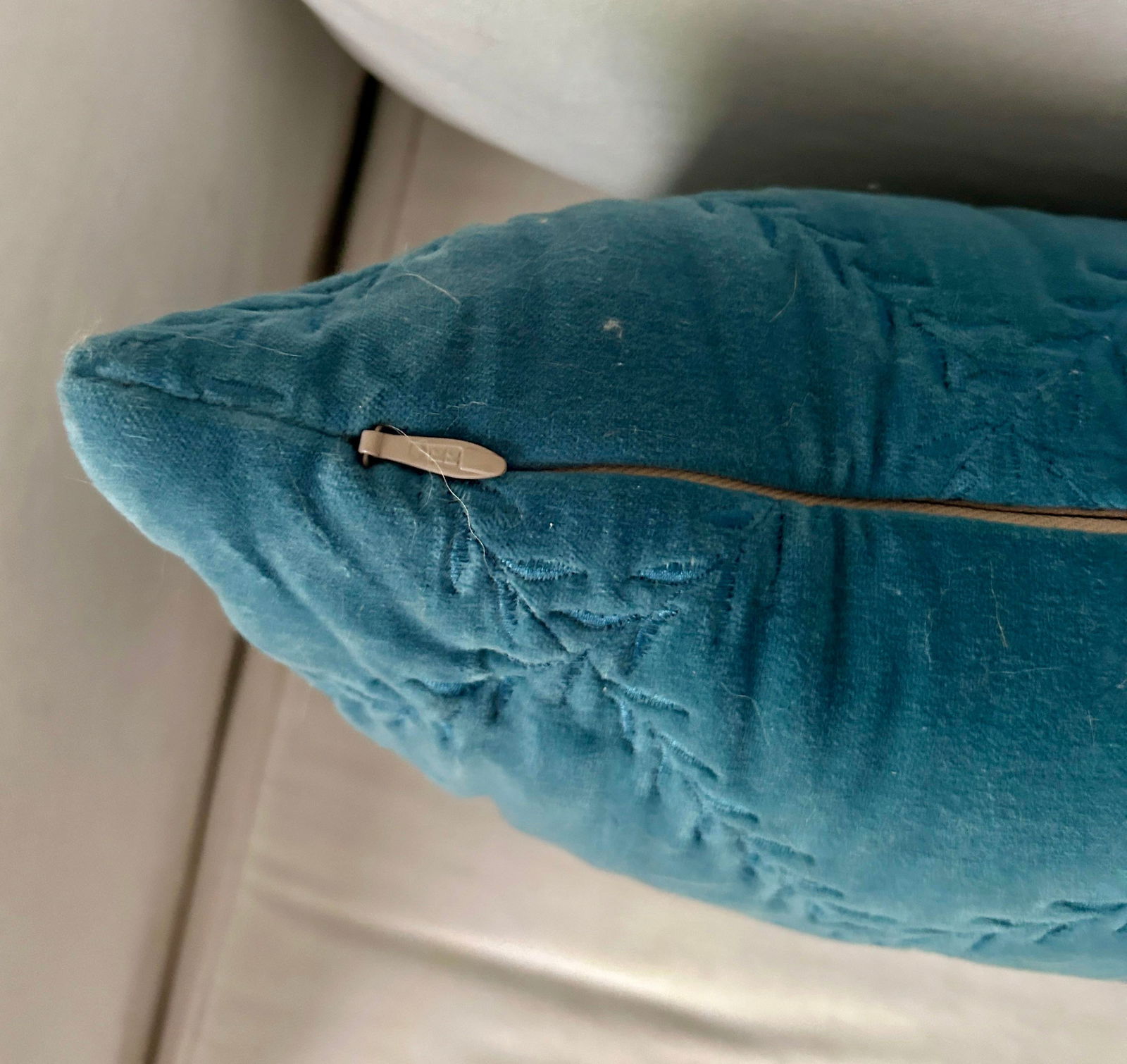 Bella Notte and Linen Long Lumber Pillow in Cenote - 4