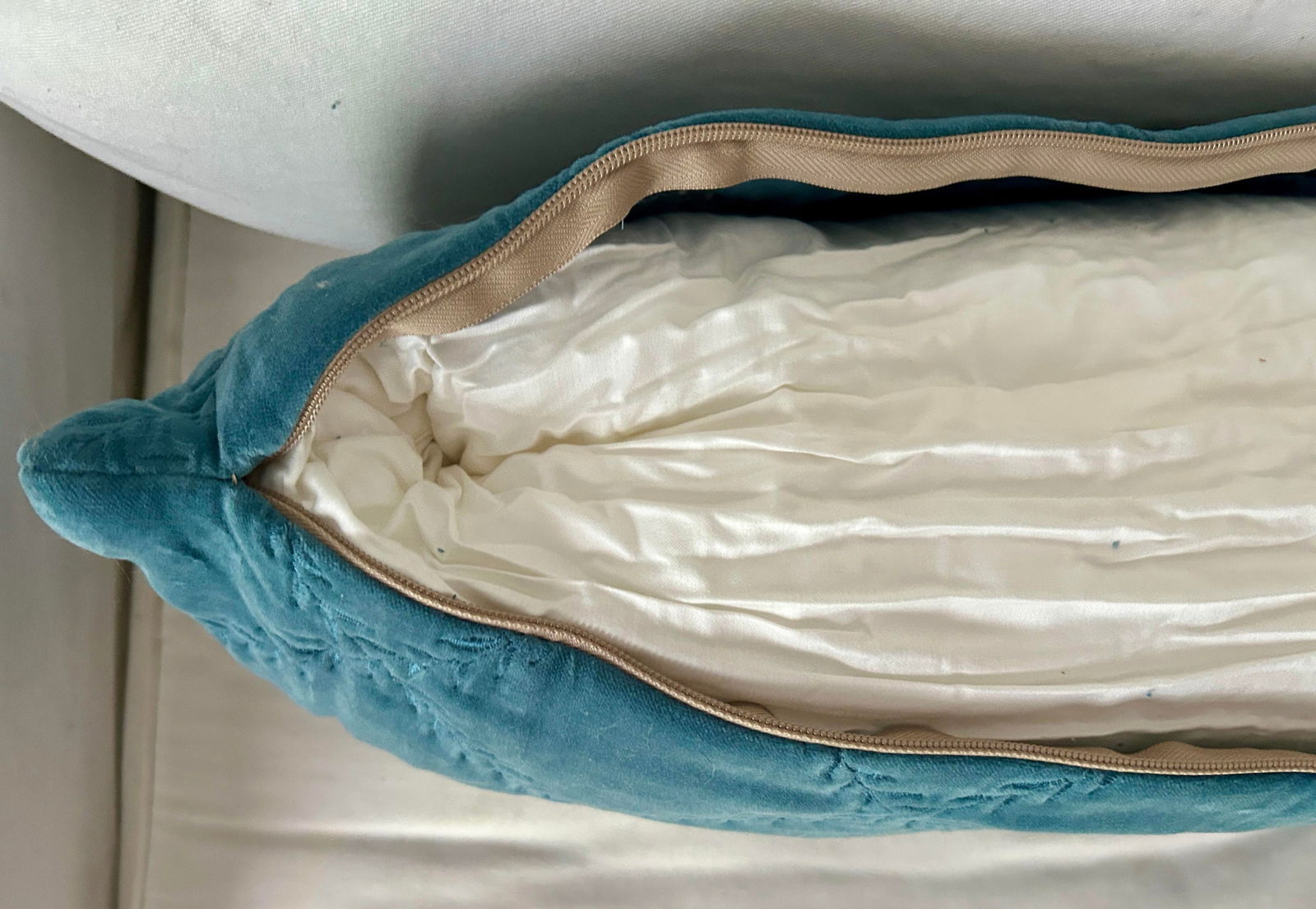 Bella Notte and Linen Long Lumber Pillow in Cenote - 5