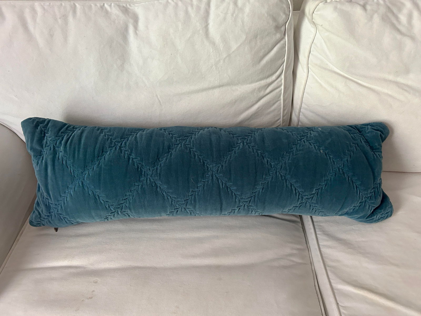 Bella Notte and Linen Long Lumber Pillow in Cenote - 8