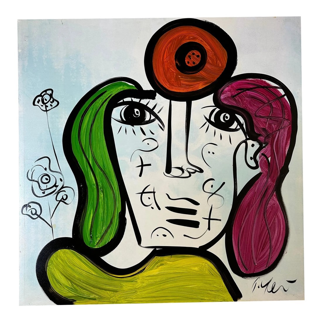 Original Peter Keil Painting: Peter Keil is a German artist that focuses primarily on abstract expressionism. Keil painted with some of the greats including Joan MirÃ³, Pablo Picasso and Andy Warhol, to name a few. This