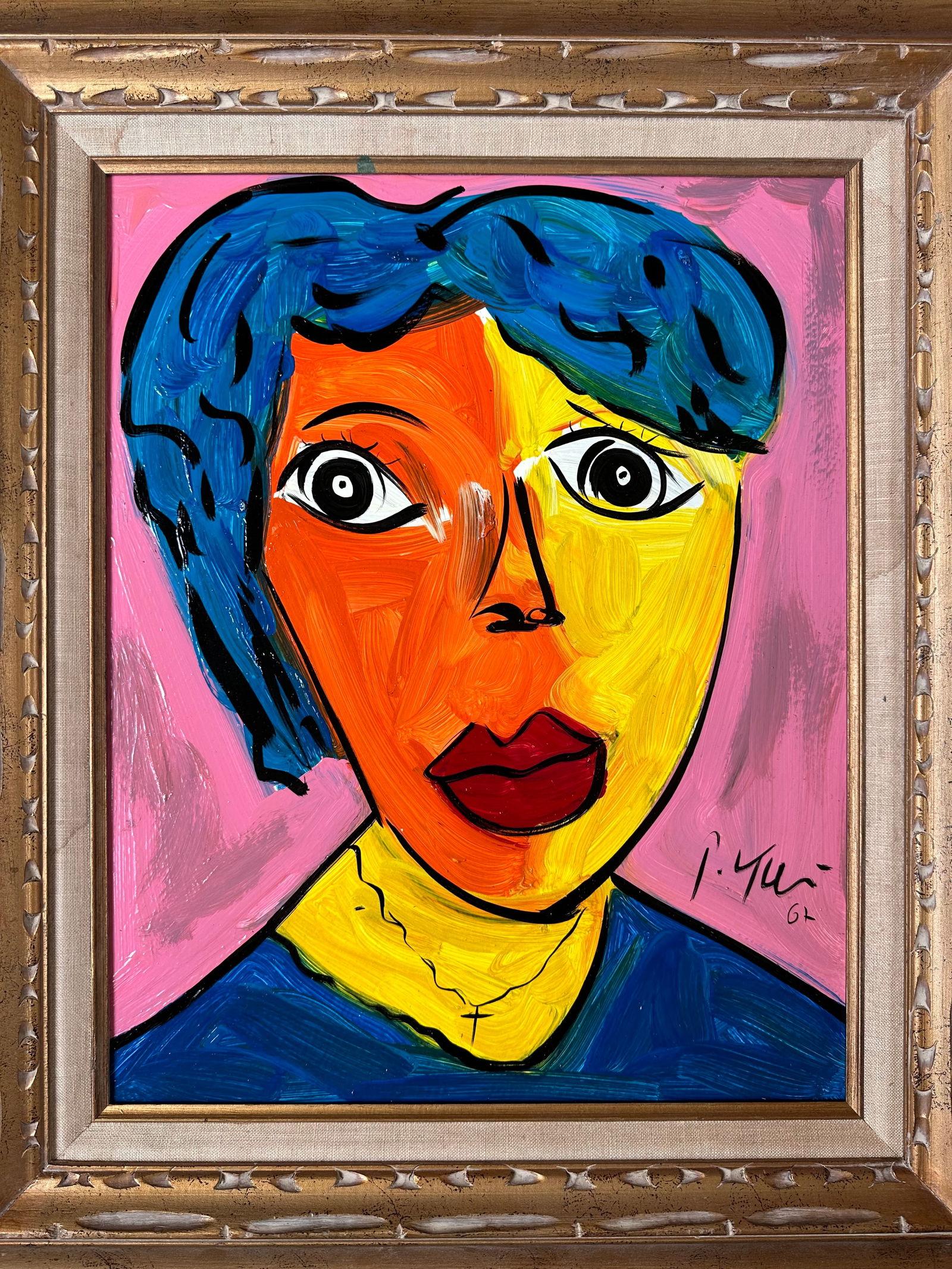 Original 1967 Peter Keil Painting, Framed - 3