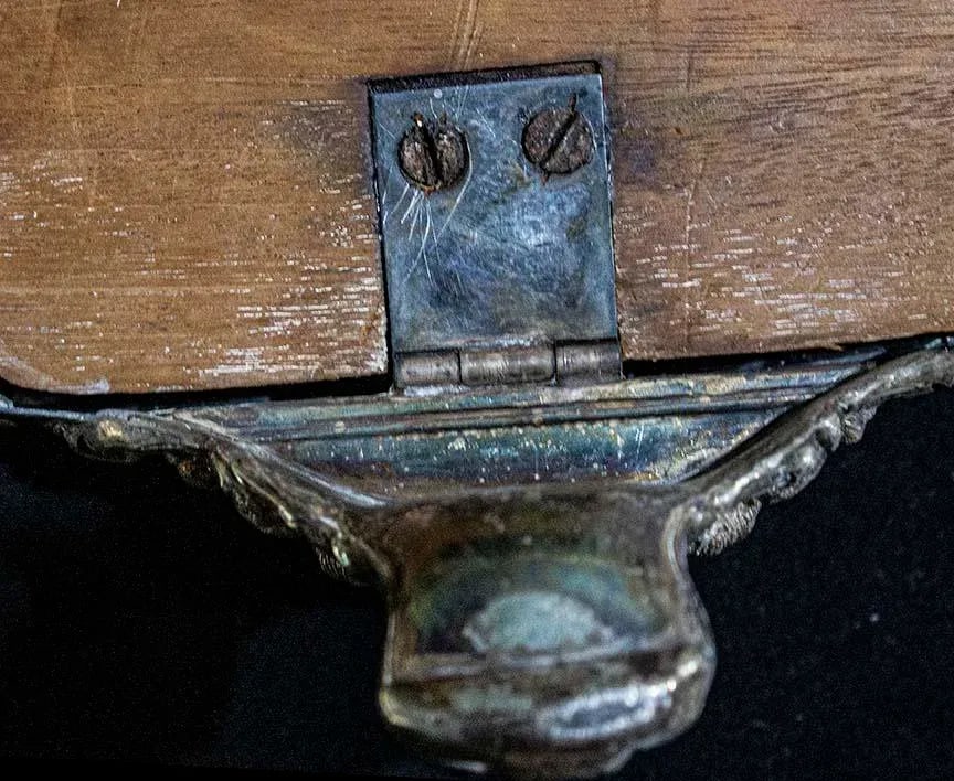 Antique Silverplate Ornate Footed Plateau Vanity Tray - 5