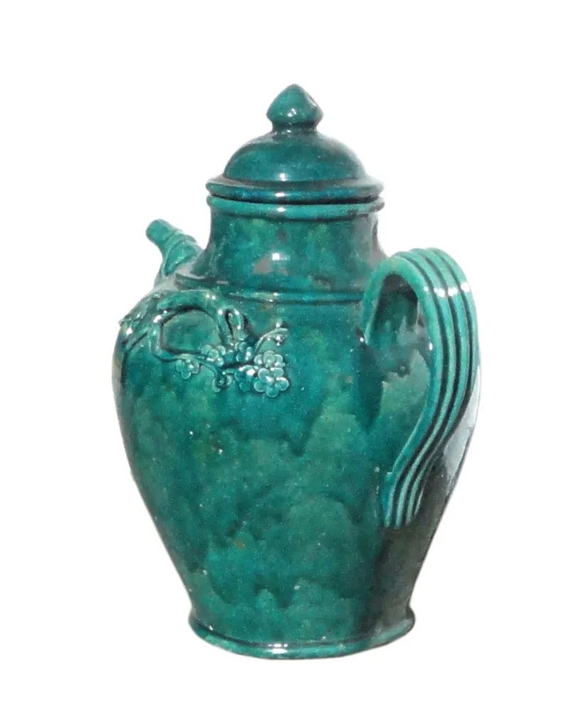 Chinese Ceramic Green Glaze Wine Container Jar - 4