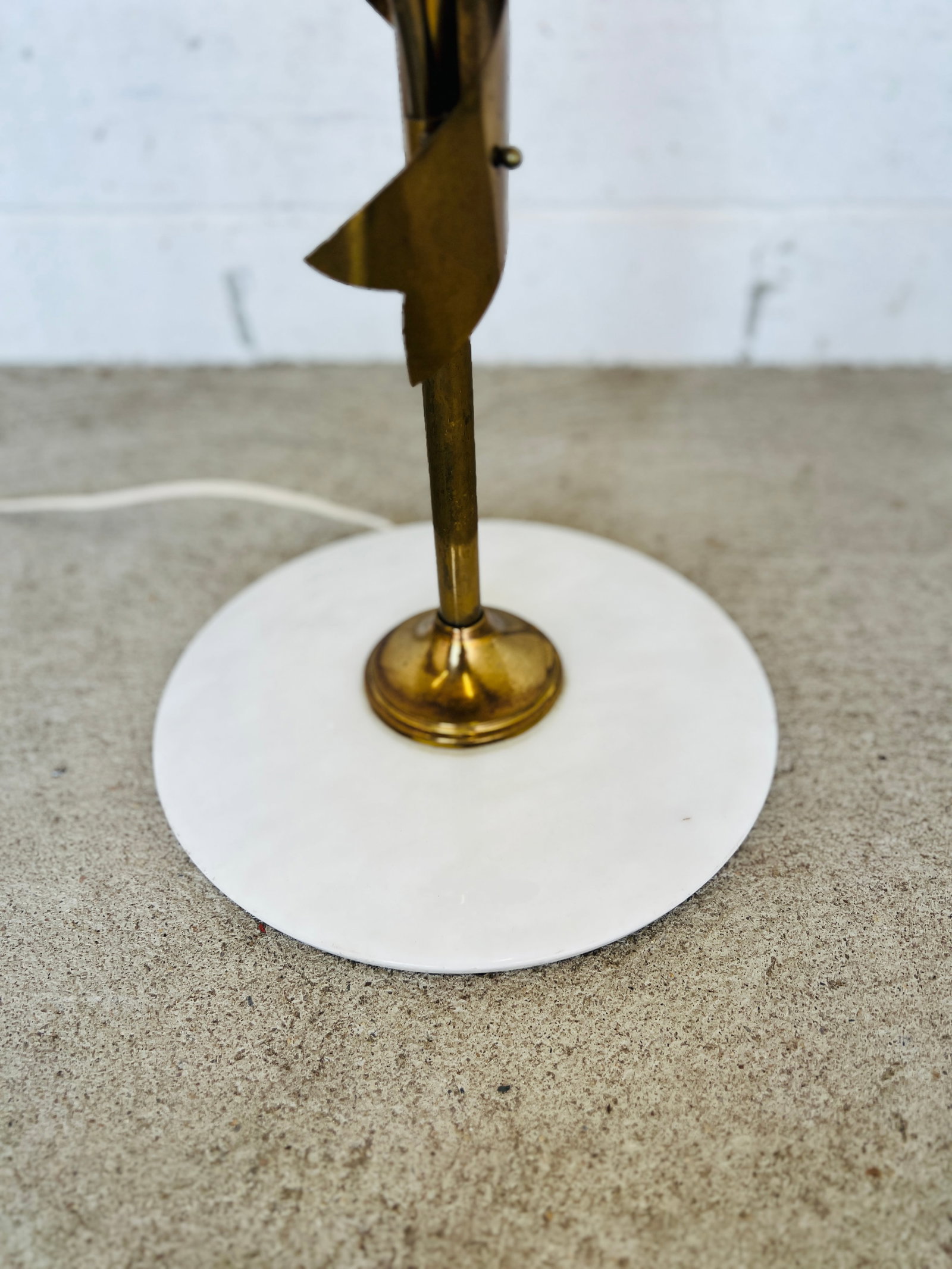 Rare, Italian Mid Century Stilnovo 10-Light Brass & Marble Floor Lamp C. 1960 - 12