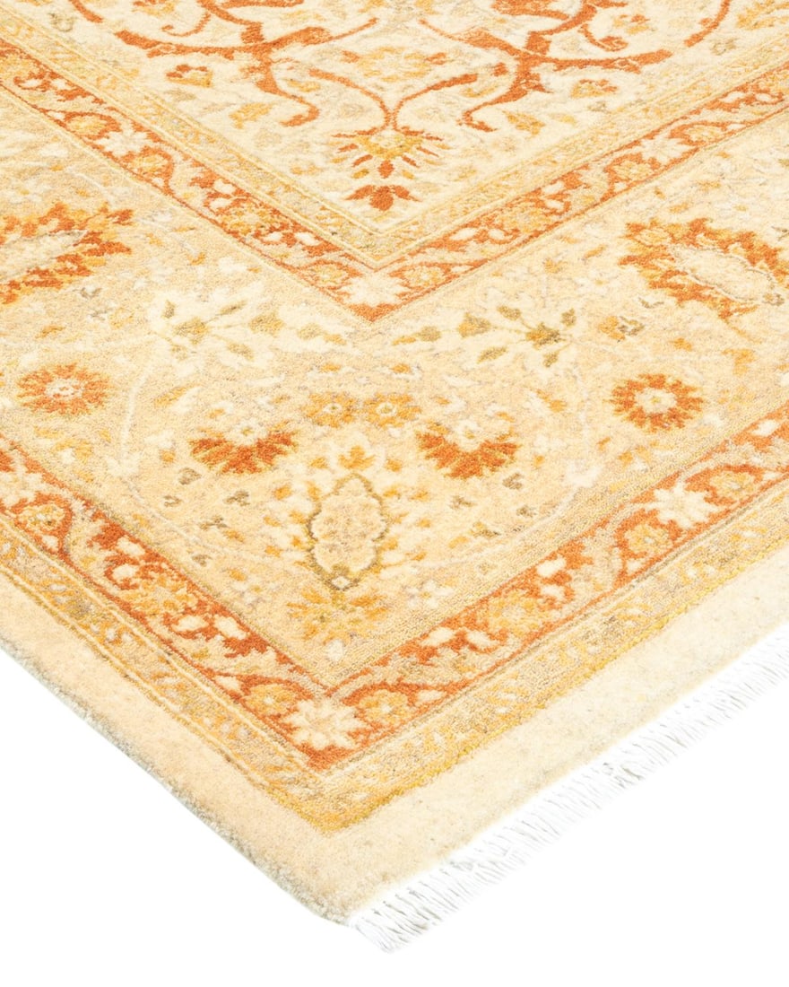 Mogul, One-of-a-Kind Hand-Knotted Area Rug - Ivory, 6' 1" x 9' 2" - 2