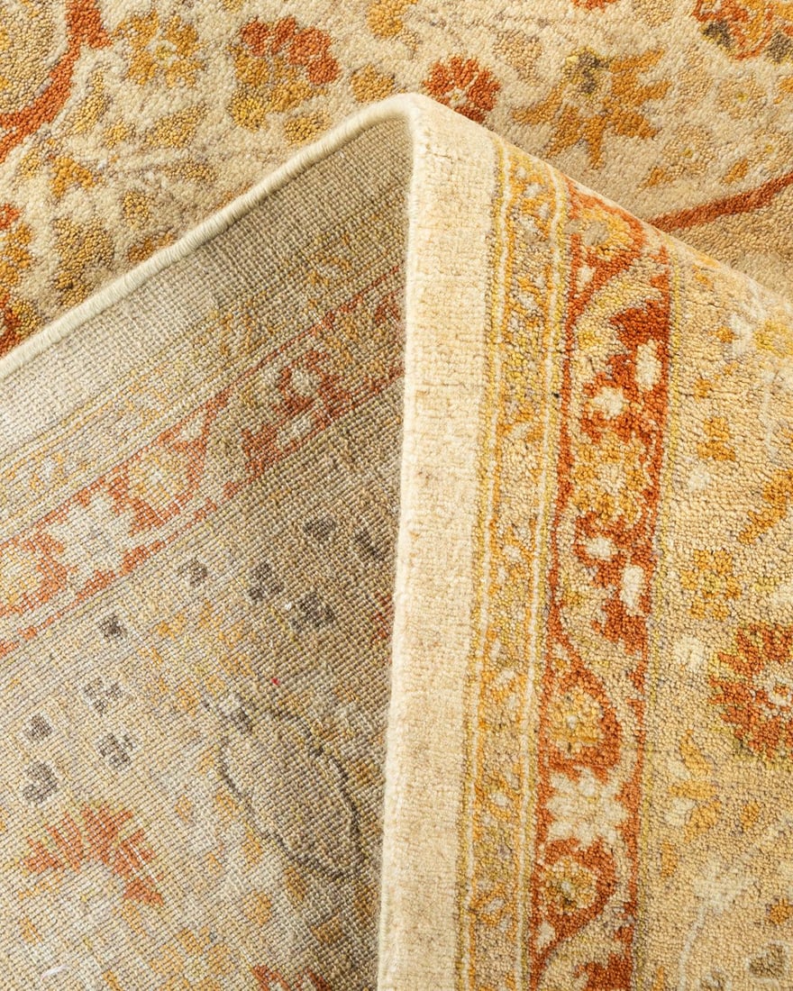 Mogul, One-of-a-Kind Hand-Knotted Area Rug - Ivory, 6' 1" x 9' 2" - 6