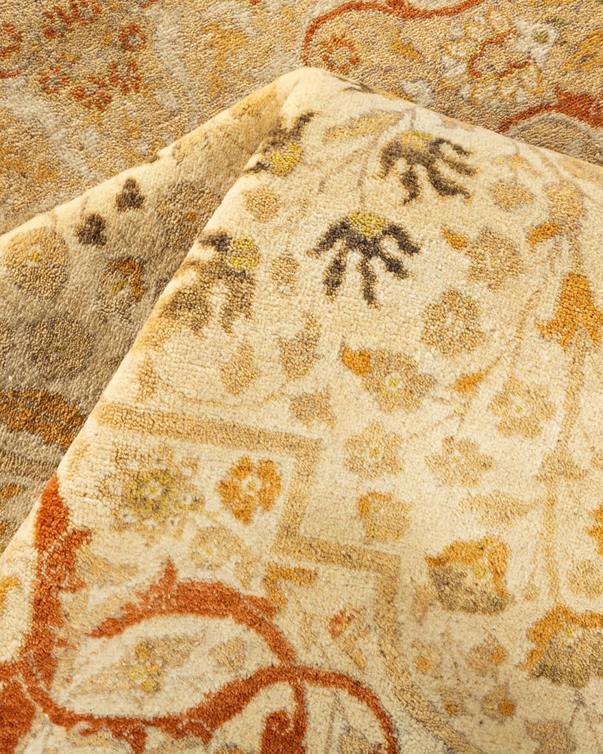 Mogul, One-of-a-Kind Hand-Knotted Area Rug - Ivory, 6' 1" x 9' 2" - 7