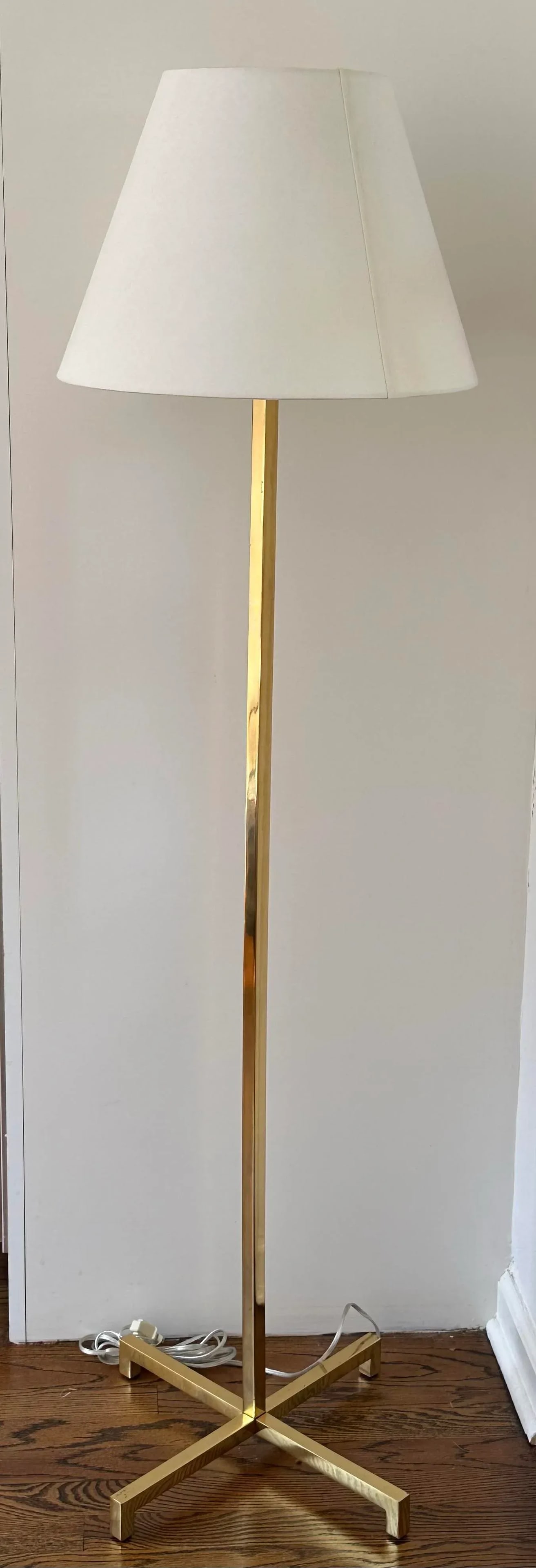 Hansen T. H. Robsjohn-Gibbings New York Solid Brass Floor Lamp - Excellent - 2