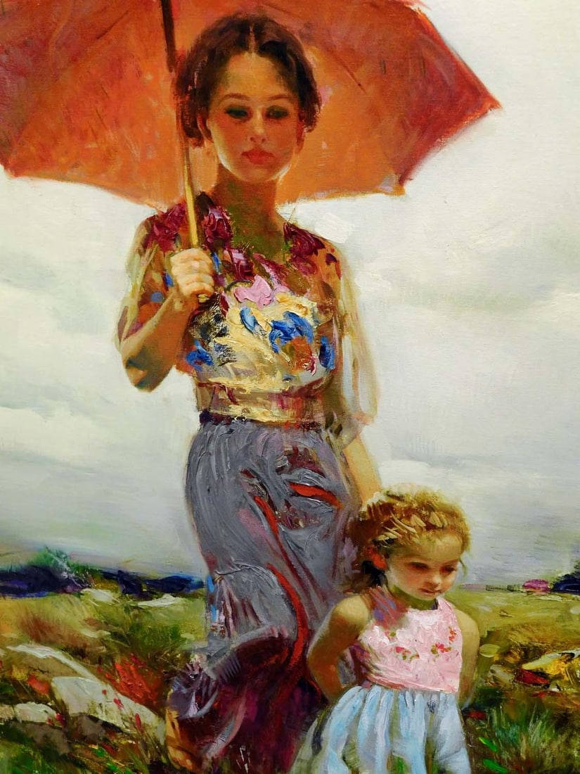 Pino "Mountainside Retreat" Hand Signed & Embellished Custom Framed #1/95 - 5