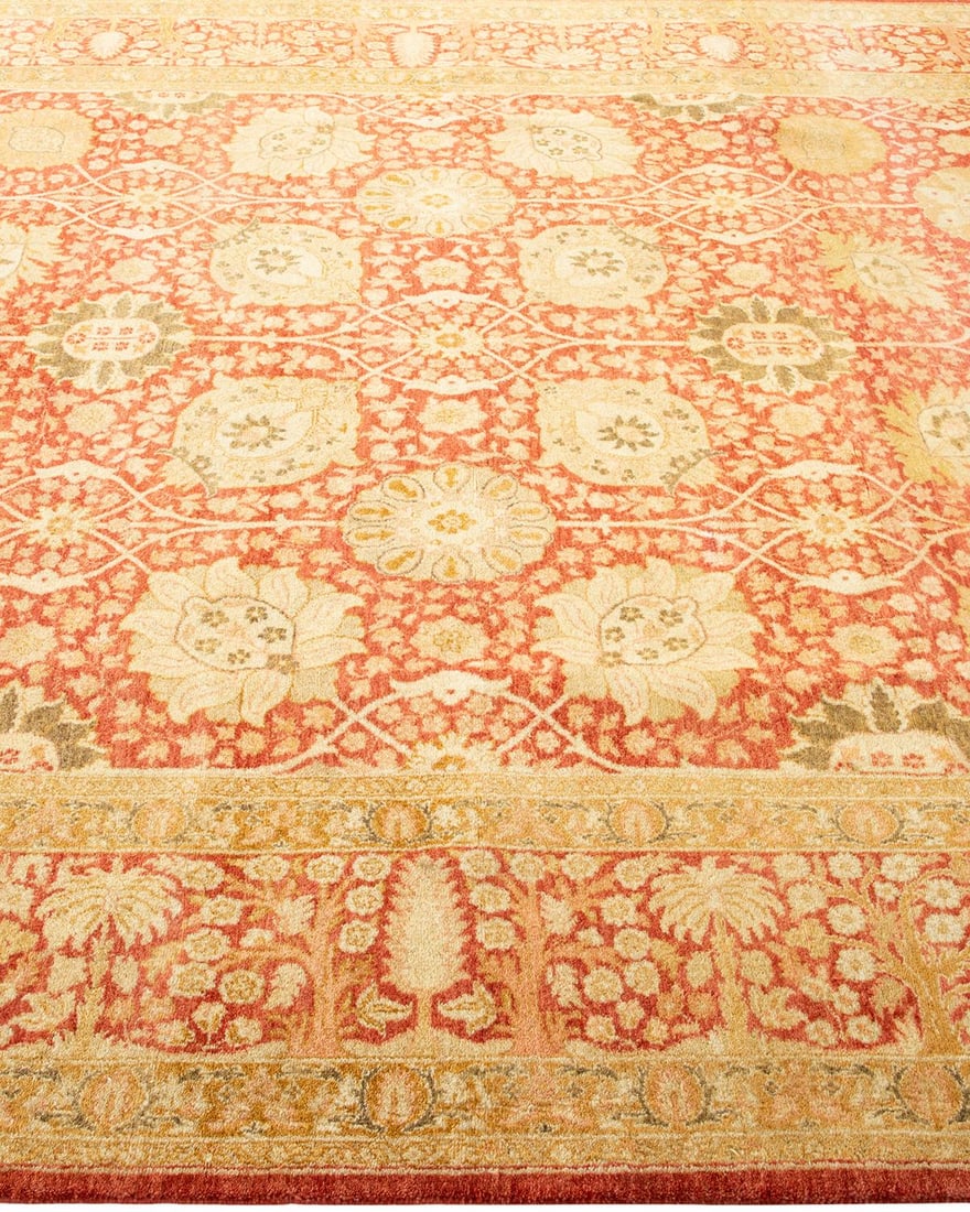 Mogul, One-of-a-Kind Hand-Knotted Area Rug - Orange, 6' 0" x 8' 7" - 4