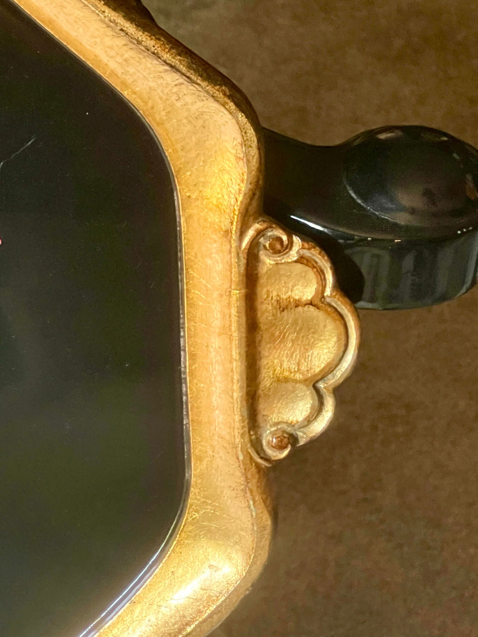 Vintage Bergdorf Goodman Italian Florentine Hand-Painted Tray Floral Design Decor - 7