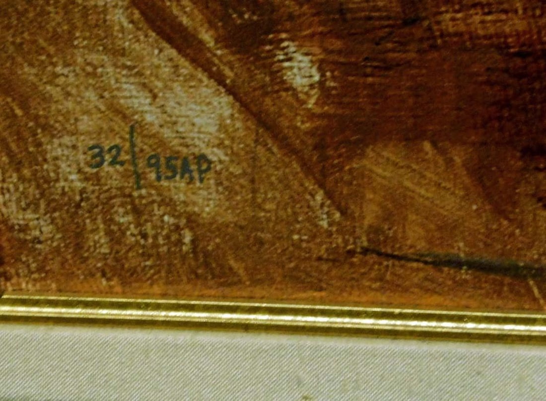 Pino "The Last Dance" on Canvas Hand Signed & Embellished W/ Custom Framed - 3