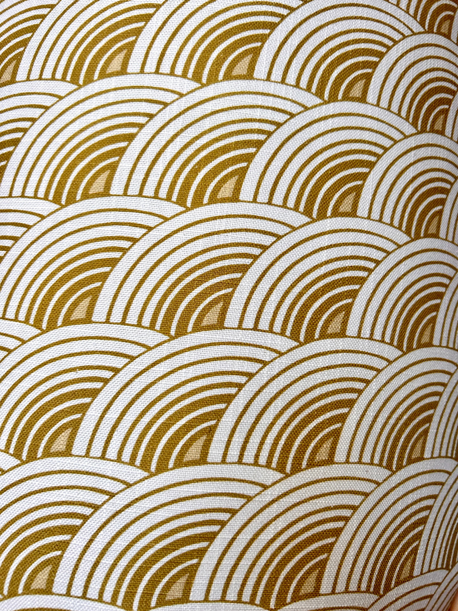 Lee Industries "Eclipse Sun" Custom Upholstered Drum Ottoman - 8