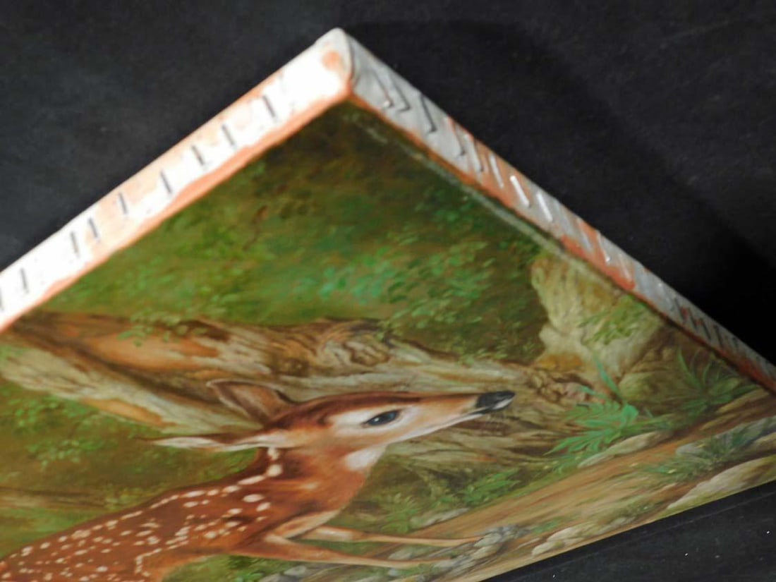 Antal Goldfinger "Bambi" Original Oil on Canvas Unframed Hand Signed - 3