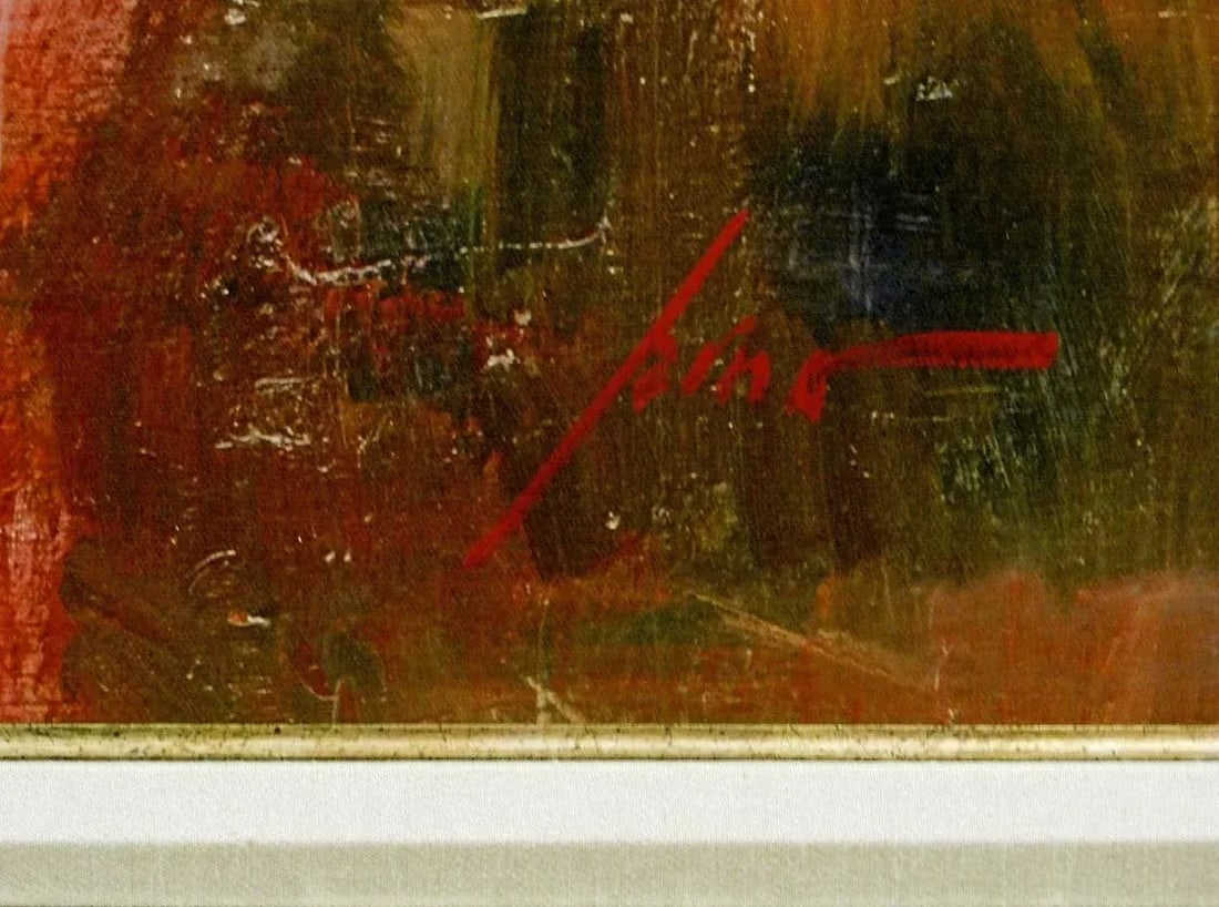 Pino "Mystical Light" Hand Signed & Embellished With Custom Frame - 8