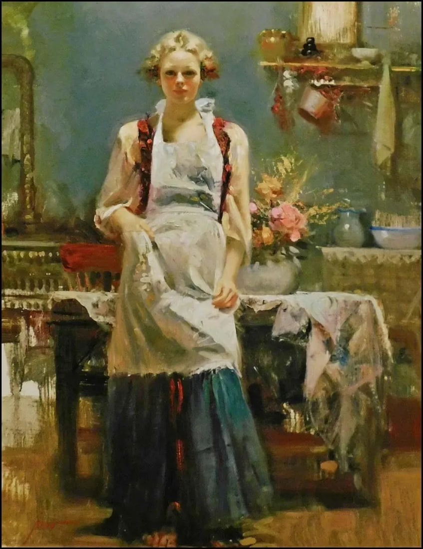 Pino "Warm Memories" Hand Signed & Embellished With Custom Frame - 2