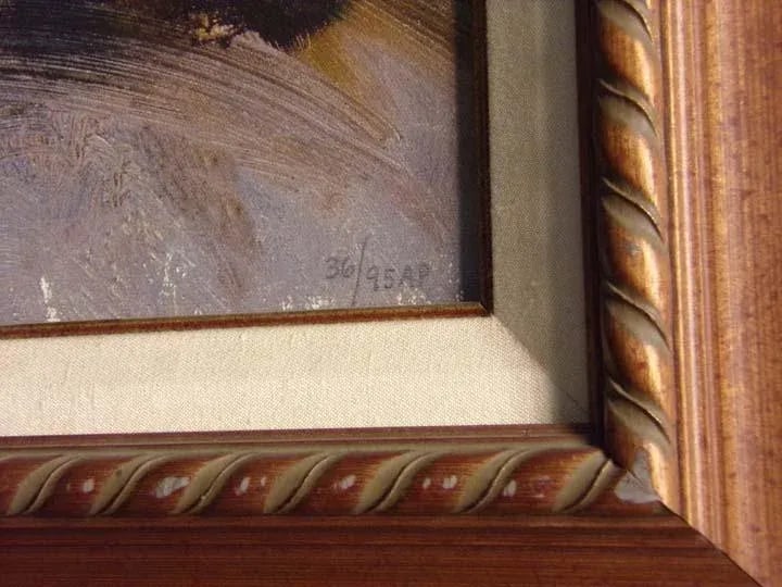 Pino "Fleeling Moment" on Canvas Hand Signed & Embellished W/ Custom Frame - 6