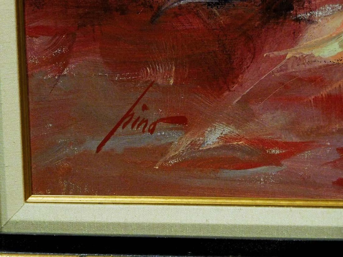 Pino "Parisian Girl" Hand Signed & Embellished Custom Framed - 6