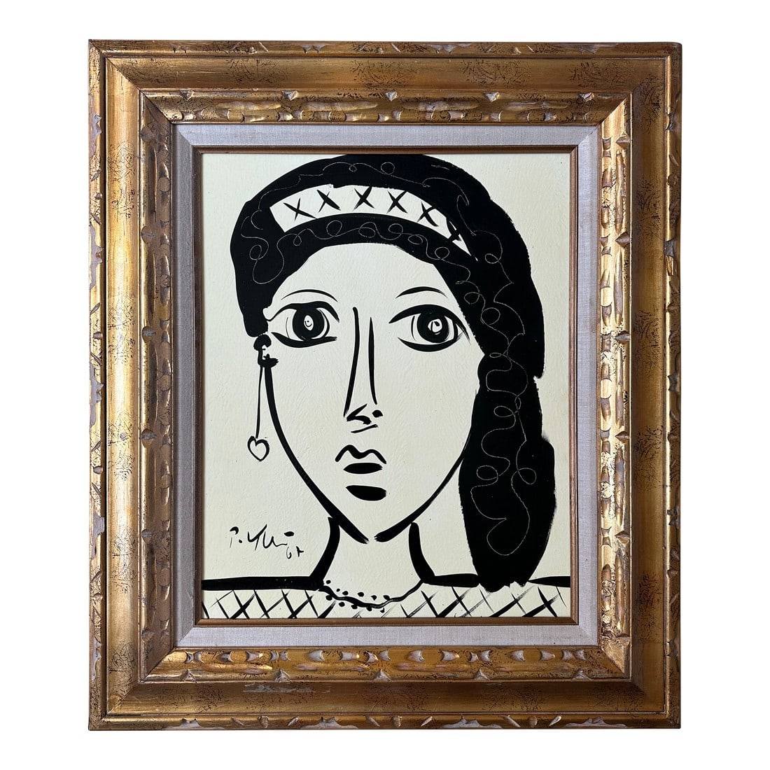 1967 Original Peter Keil Painting Framed: Peter Keil is a German artist that focuses primarily on abstract expressionism. Keil painted with some of the greats including Joan MirÃ³, Pablo Picasso and Andy Warhol, to name a few. This