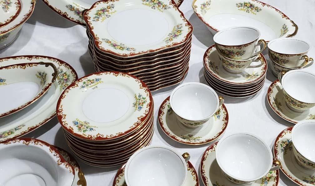 Rare Set Kikusui China, Pattern Kik14 - 56 Pieces - 2