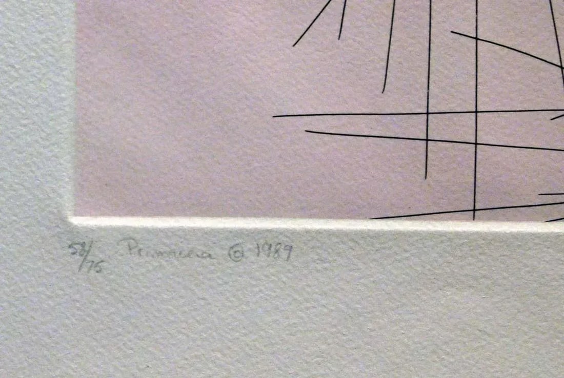 Guillaume Azoulay Primavera Signed Original Art Etching Paper - 4