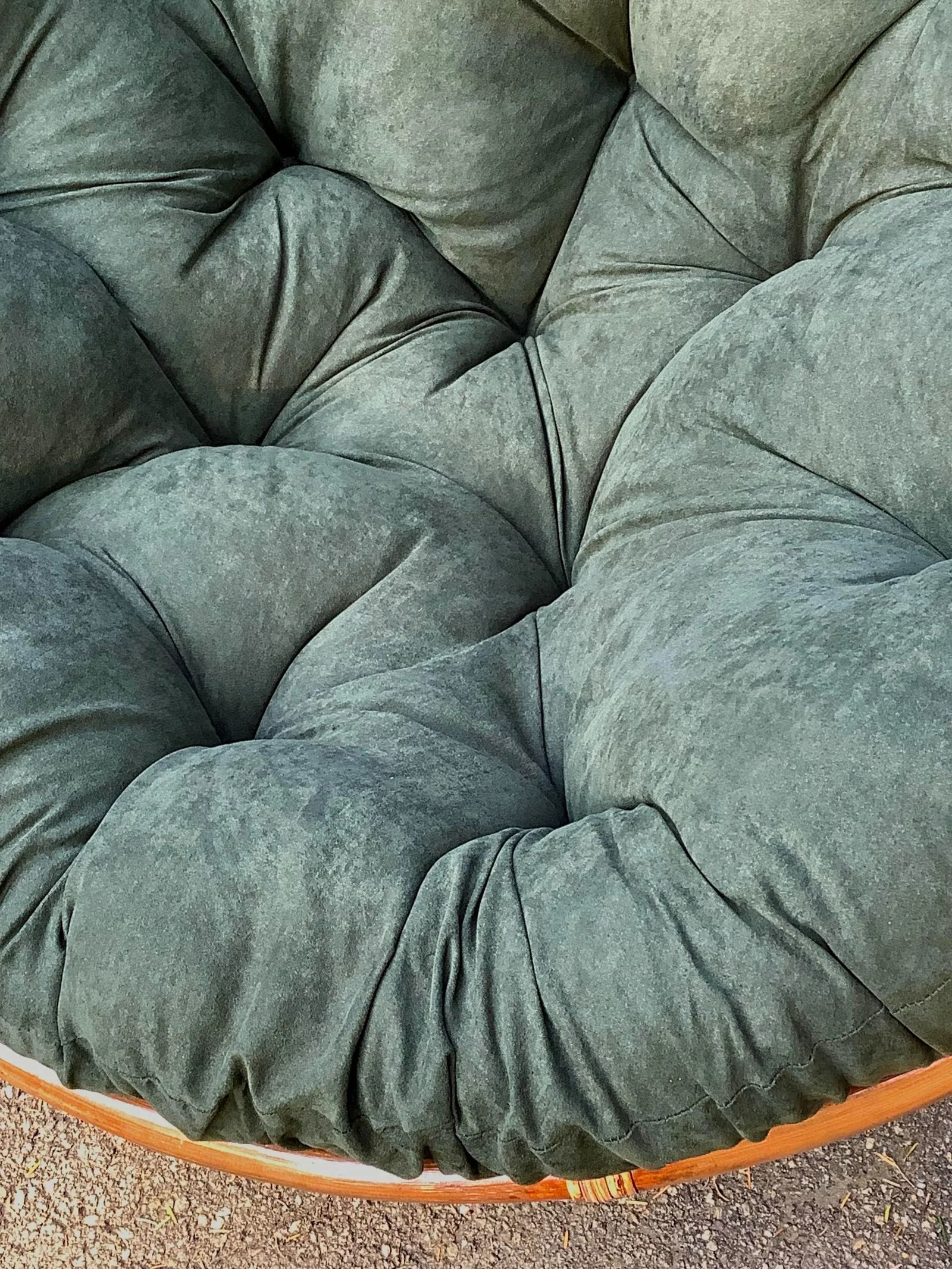 Mid Century Modern Papason Bamboo Butterfly Saucer Chair - 7