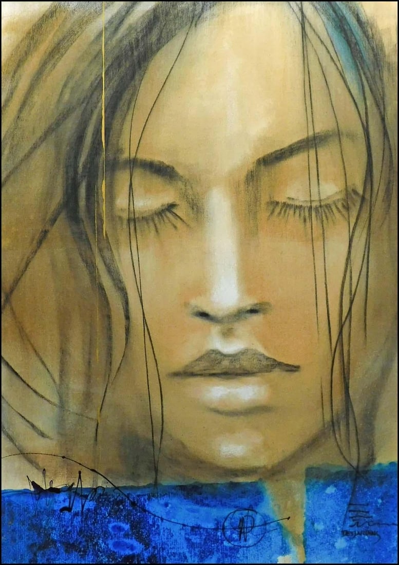 Andre Desjardins "The Month of August "Original Oil on Canvas Framed Hand Signed - 2