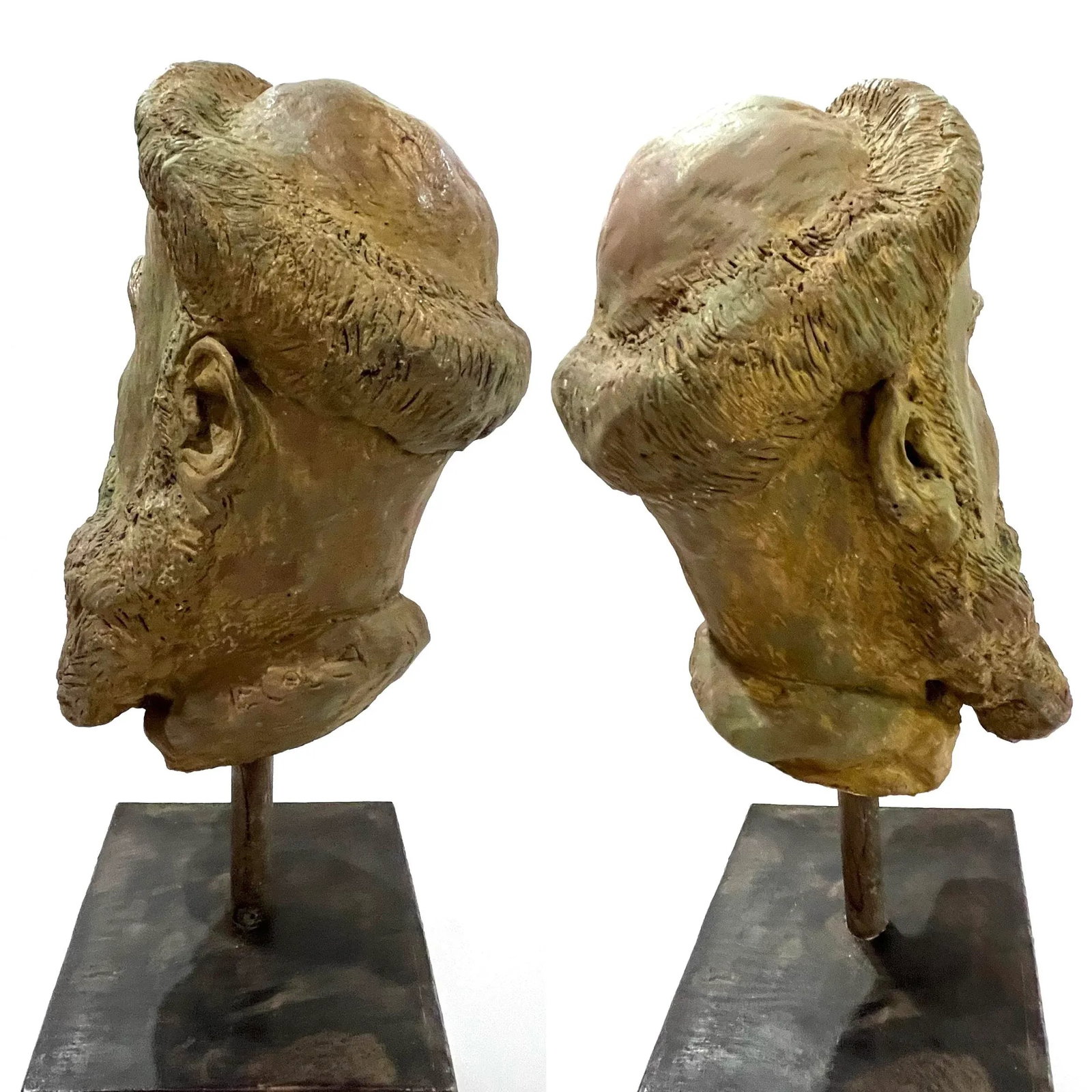 Mid-Century Modern Bust of Bearded Man - 1966 Ettore Colla - 10