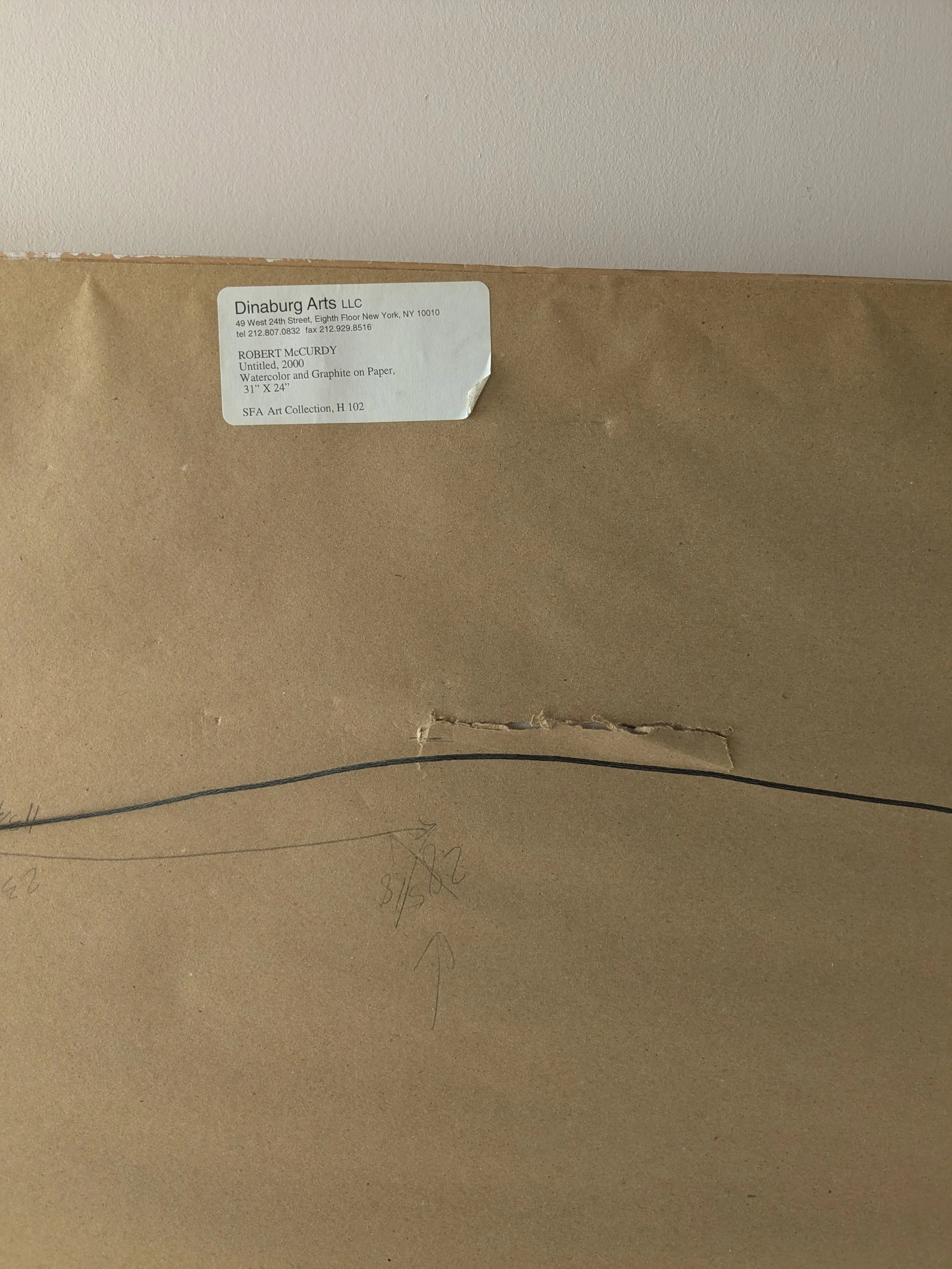 Signed and Framed Robert McCurdy Large Mixed Media Painting From Saks - 5