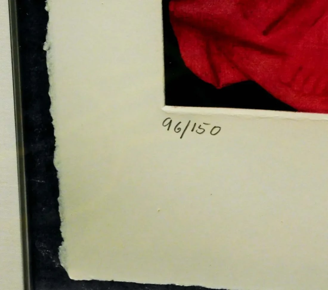 G H Rothe Black Angel 1987 Hand Signed Mezzotint Art Ballet Dancers Framed #96 - 5