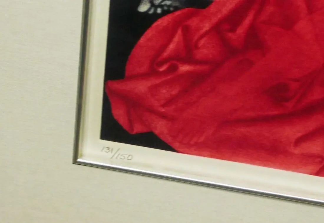 G H Rothe Black Angel 1987 Hand Signed Mezzotint Art Ballet Dancers Framed - 4