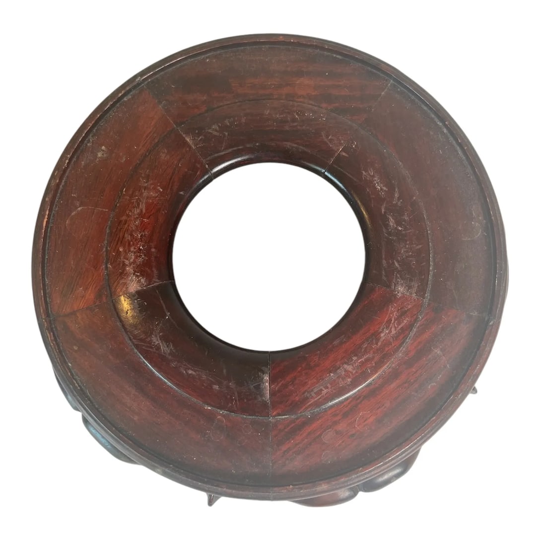 Mid-Century Picasiette Terra Cotta Planter, Indigo Seas - 8