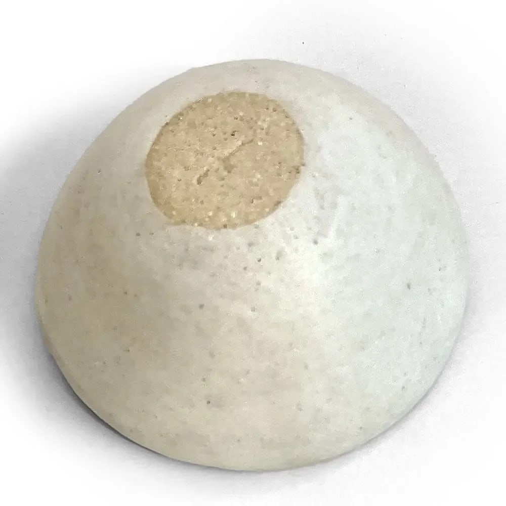 Handmade Abstract Medium Oval Plate and Cup Organic in Paper Porcelain by Cortana - 6