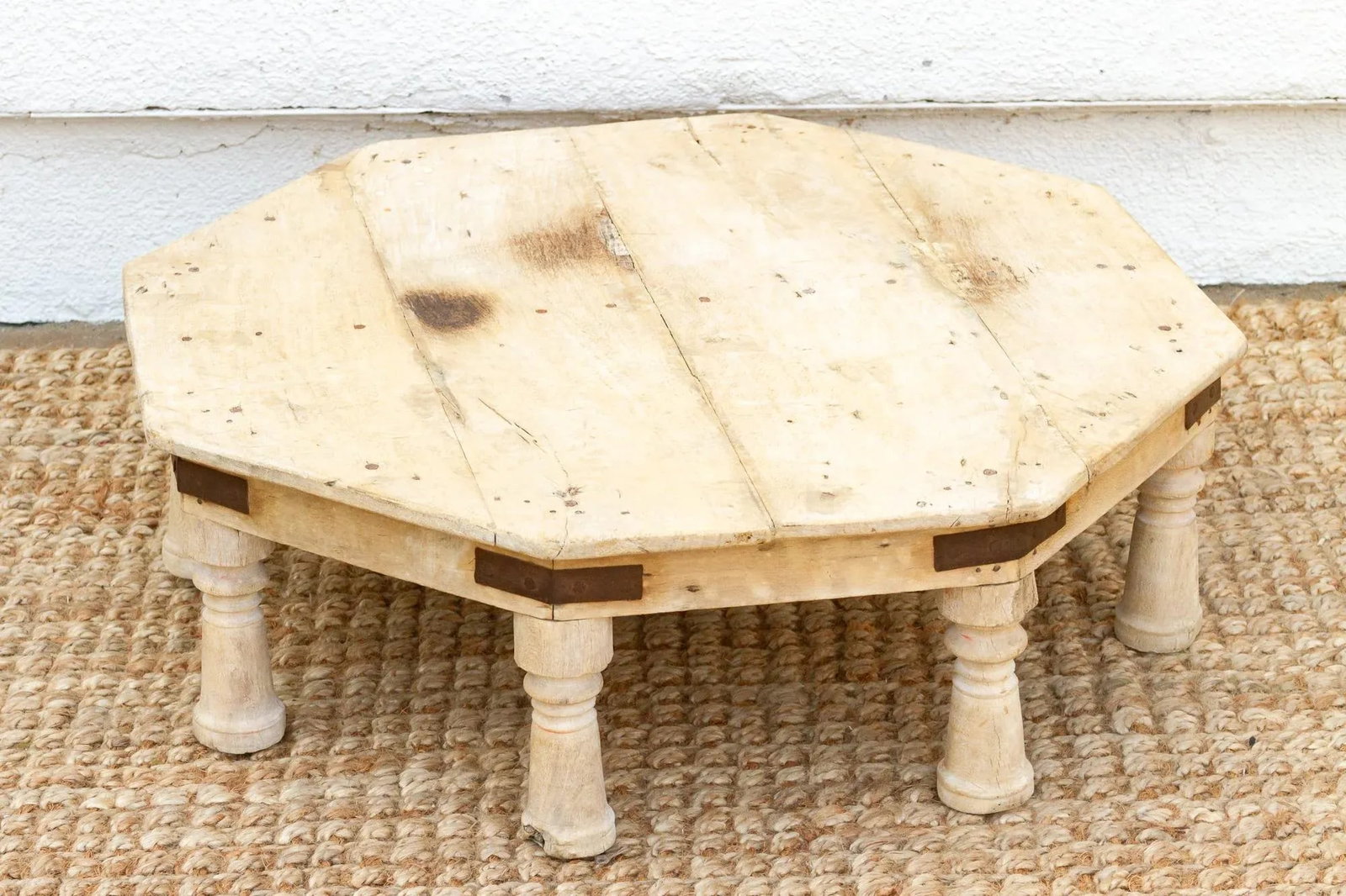 Large Bleached Wood Bajot Table - 3