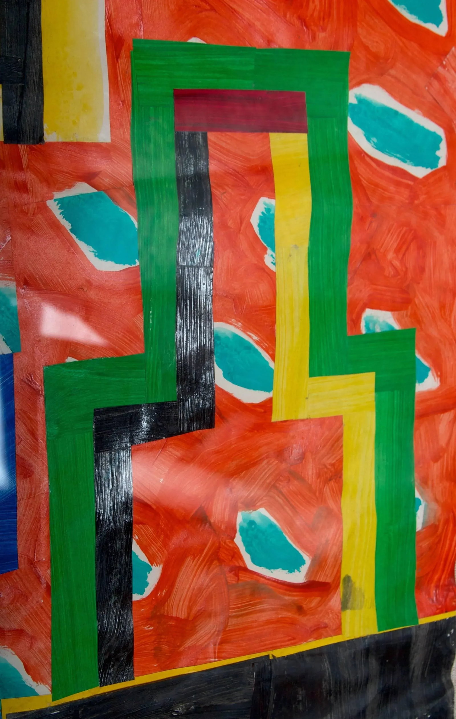 Untitled by Michael Paulson, 1980s Collage, Framed - 4