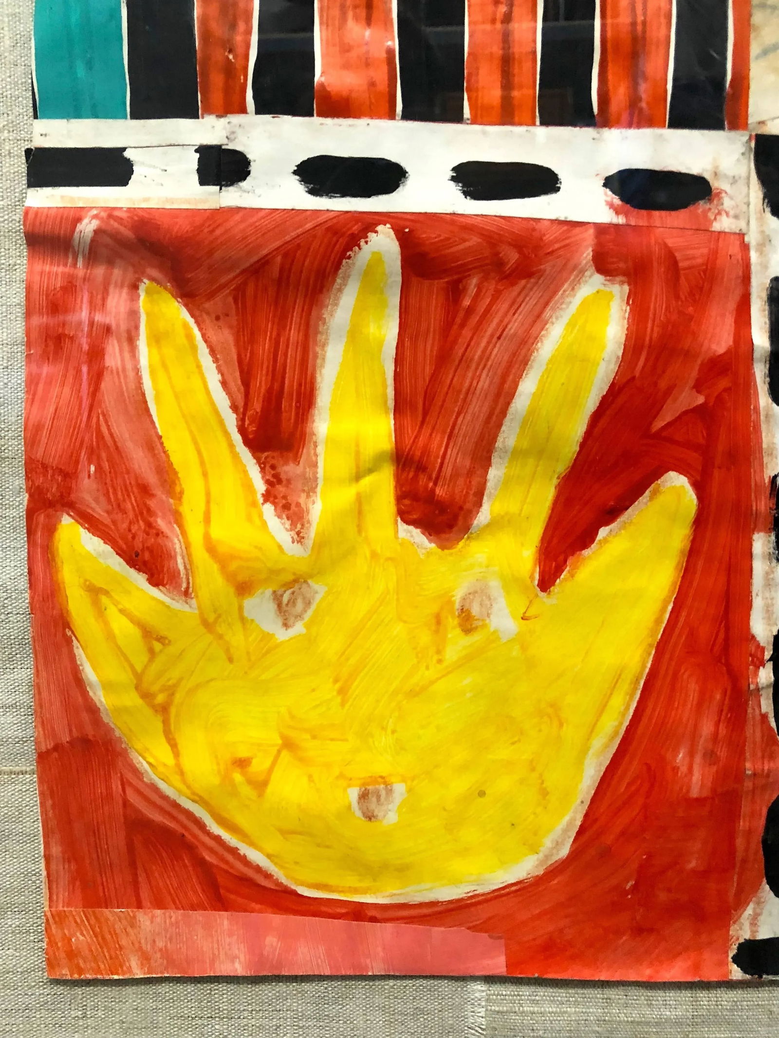 Untitled by Michael Paulson, 1980s Collage, Framed - 7