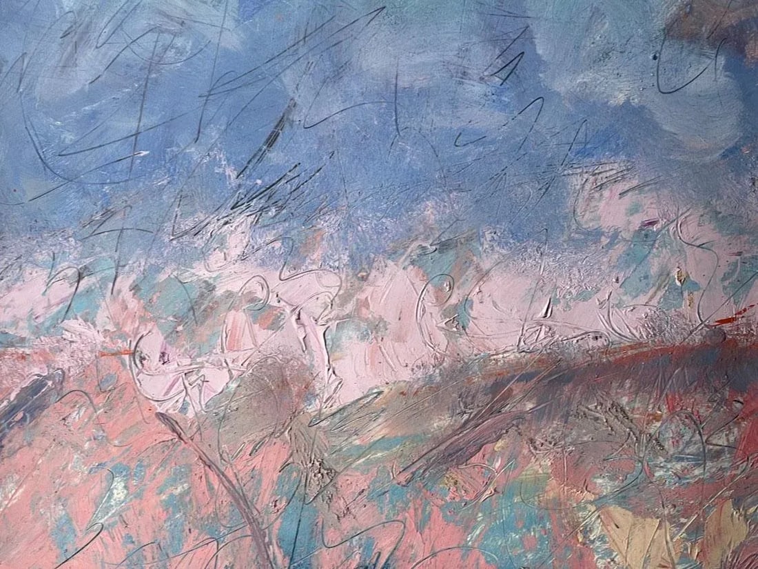 Mark Dickson Untitled Original Pastel&Oil Framed Signed Art - 4