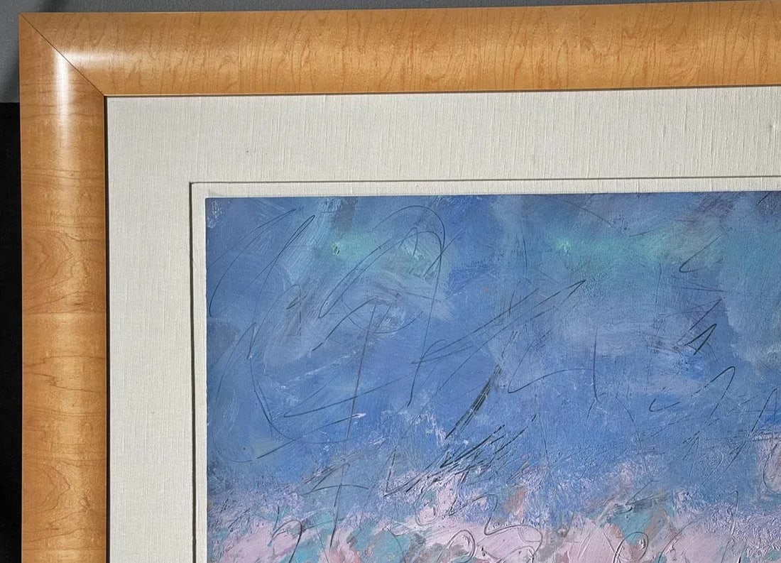 Mark Dickson Untitled Original Pastel&Oil Framed Signed Art - 8