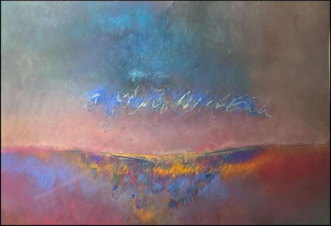 Mark Dickson Untitled Original Pastel Framed Signed Art - 2