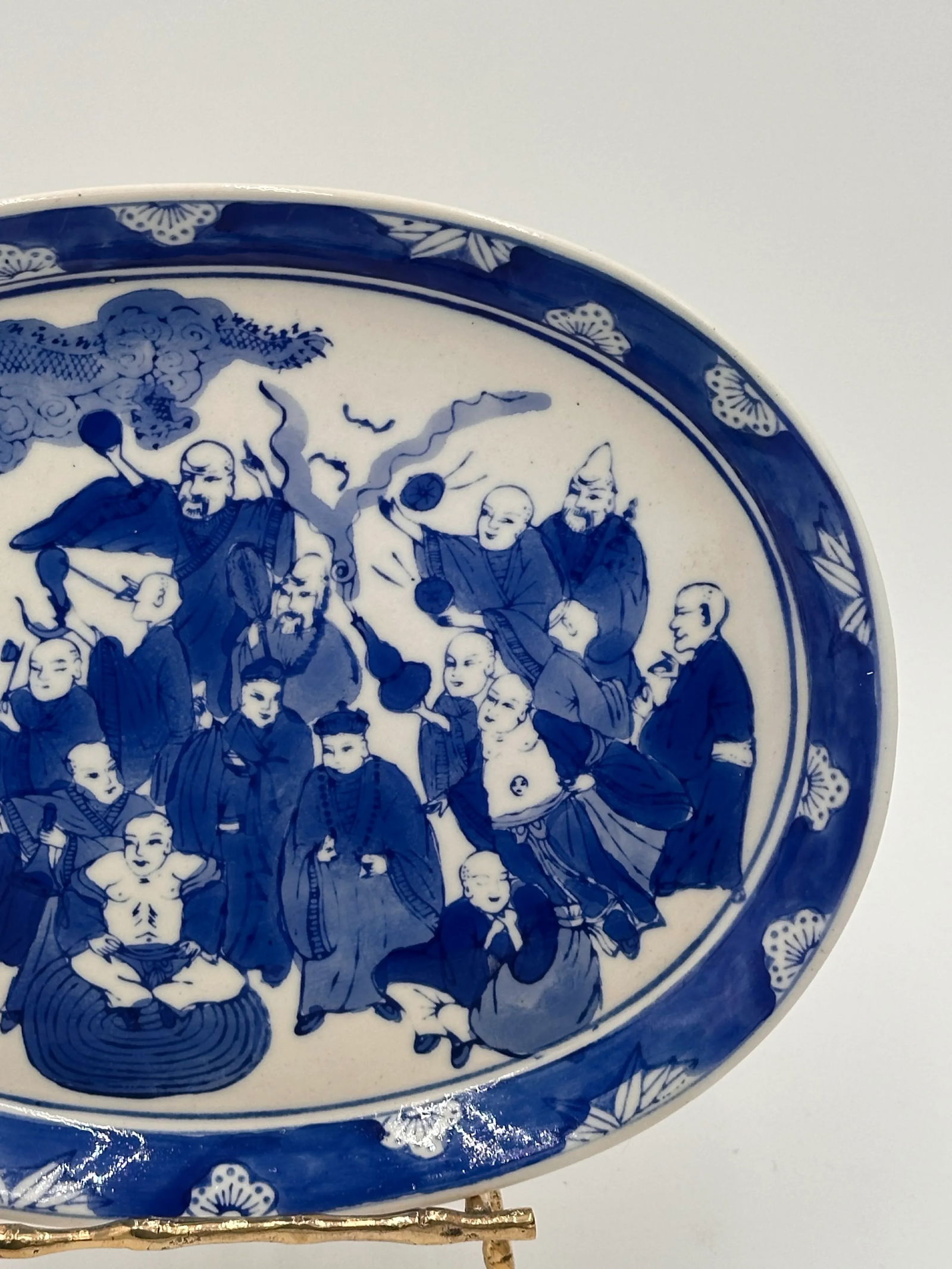 19th Century Blue and White Chinese Export Platter - 3