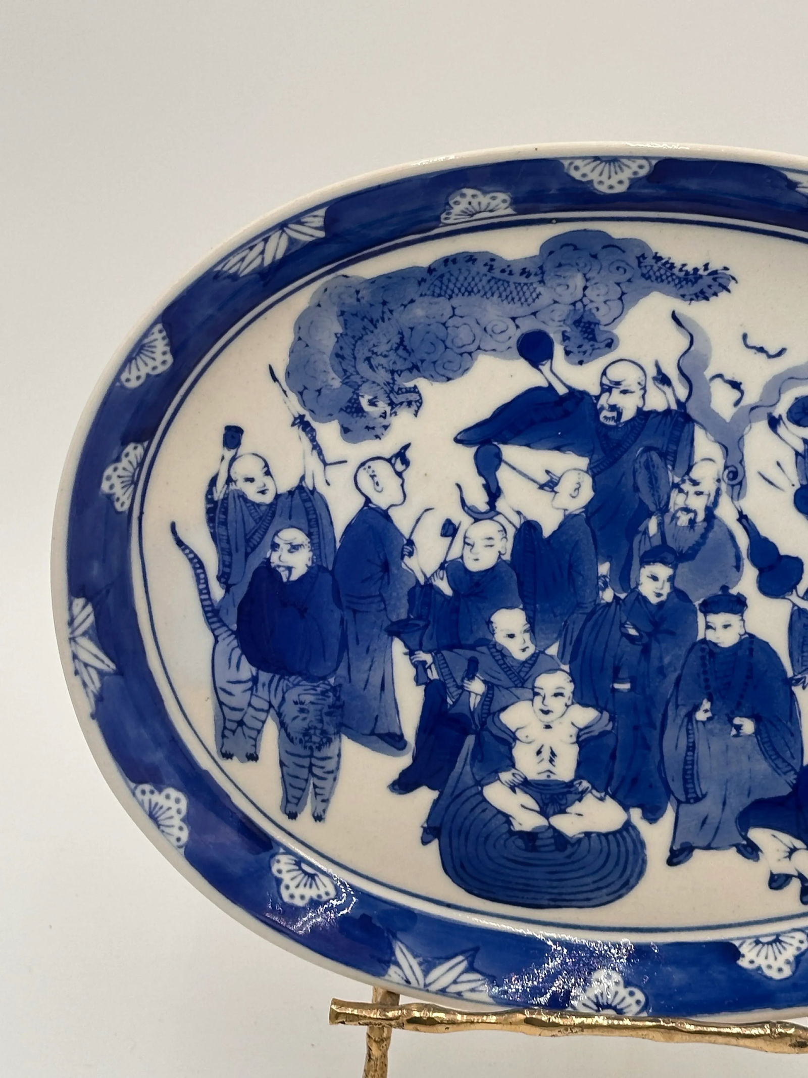 19th Century Blue and White Chinese Export Platter - 4