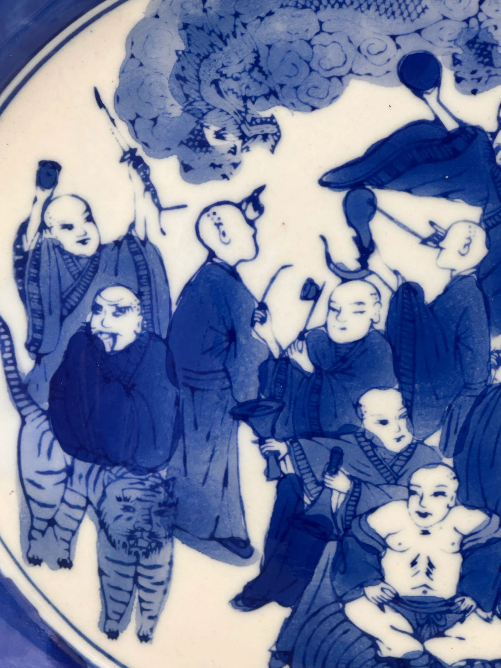 19th Century Blue and White Chinese Export Platter - 5