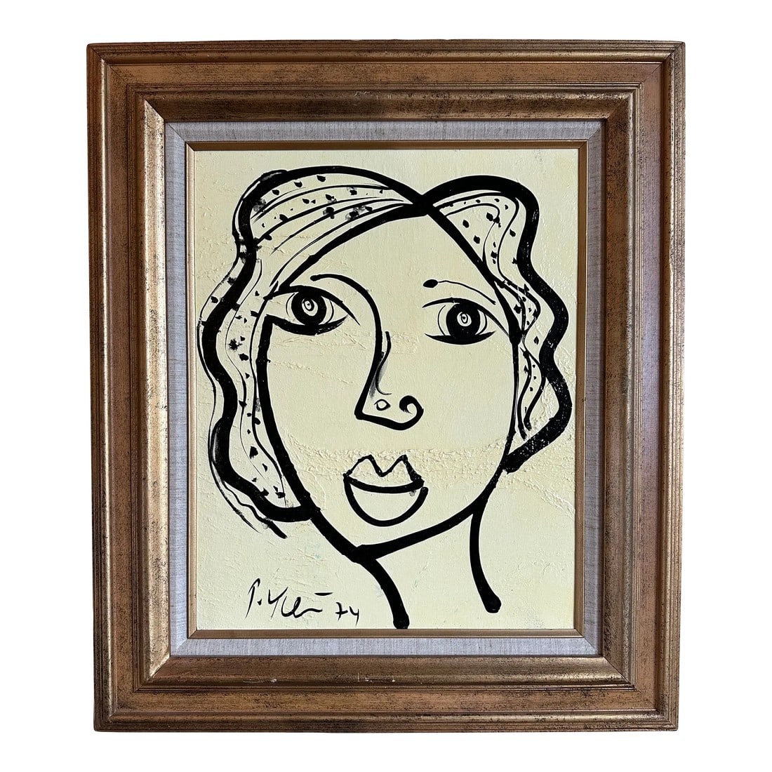 1974 Original Peter Keil Painting Framed: Peter Keil is a German artist that focuses primarily on abstract expressionism. Keil painted with some of the greats including Joan MirÃ³, Pablo Picasso and Andy Warhol, to name a few. This