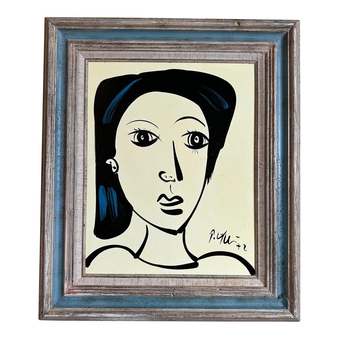 1972 Original Peter Keil Painting Framed: Peter Keil is a German artist that focuses primarily on abstract expressionism. Keil painted with some of the greats including Joan Miro, Pablo Picasso and Andy Warhol, to name a few. This is a fabulo