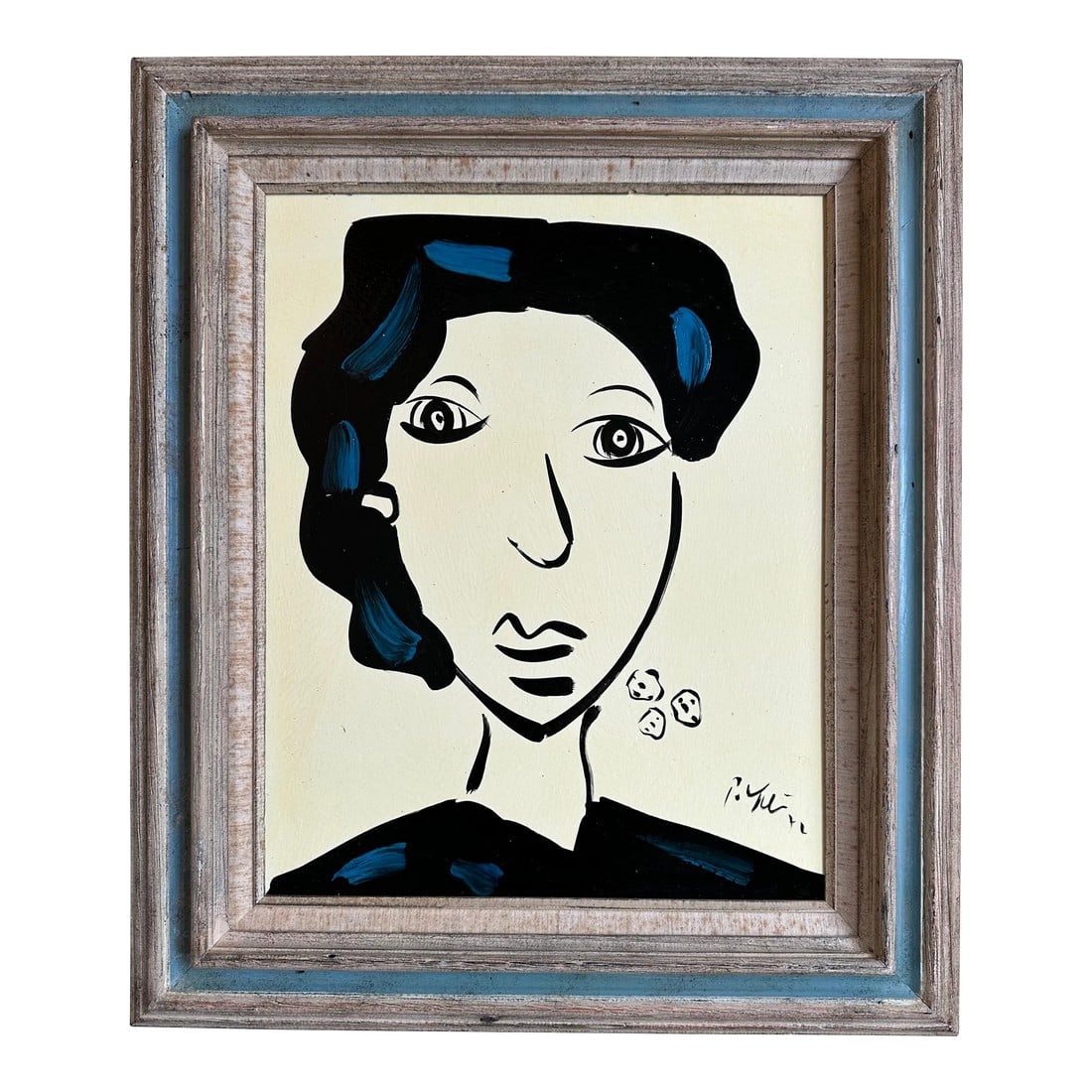 1972 Original Peter Keil Painting Framed: Peter Keil is a German artist that focuses primarily on abstract expressionism. Keil painted with some of the greats including Joan Miro, Pablo Picasso and Andy Warhol, to name a few. This is a beauti