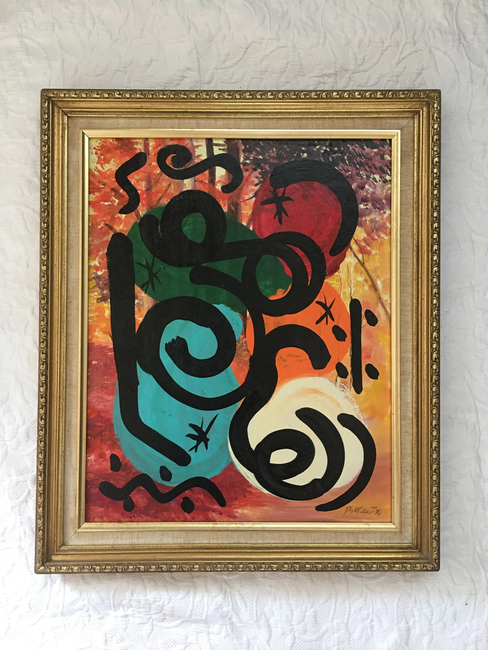 MirÃ³vian Style Painting by Peter Keil - Framed - 6