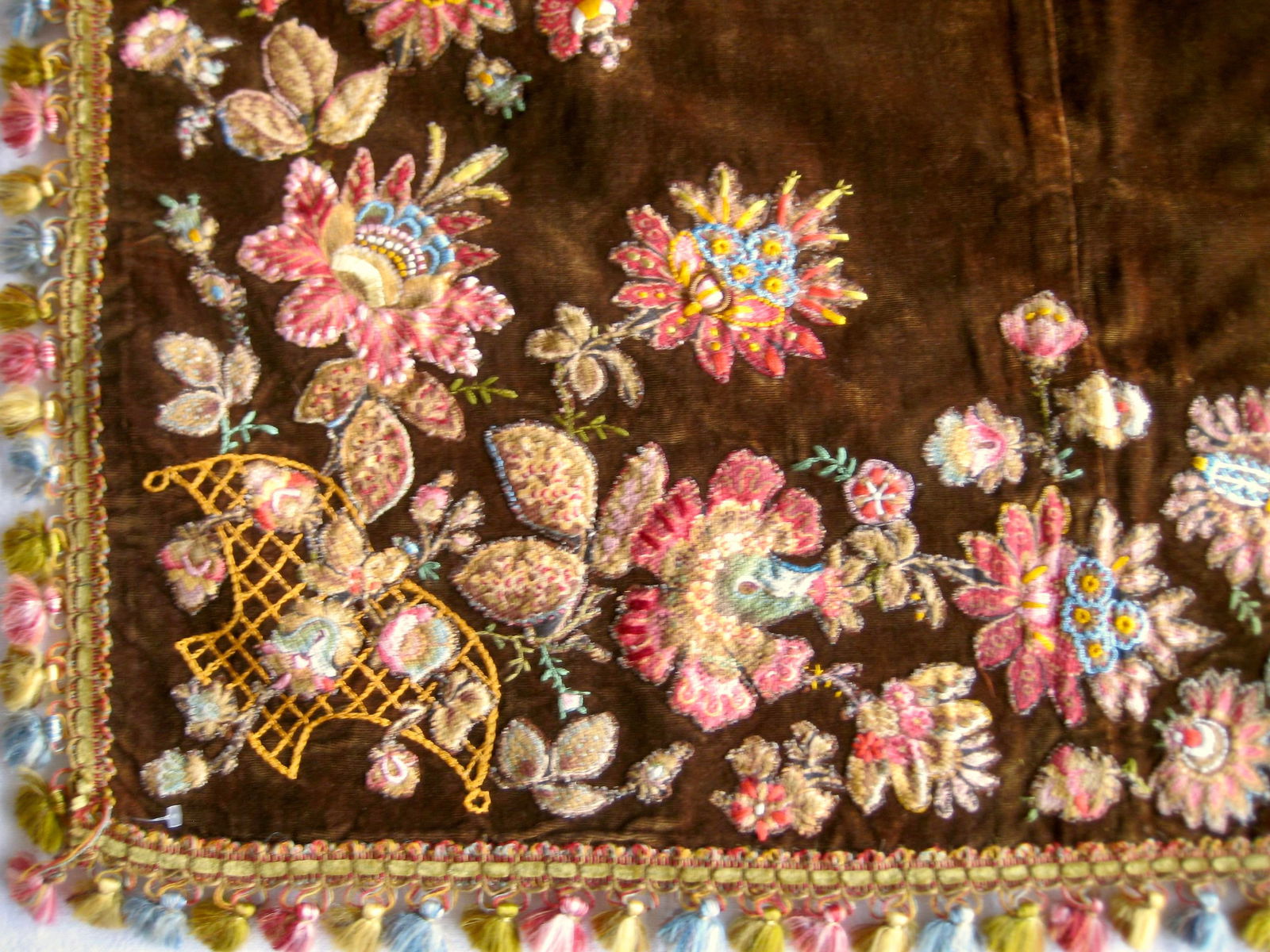 Provencal Embroidered Tablecloth, Circa 1800 - 2