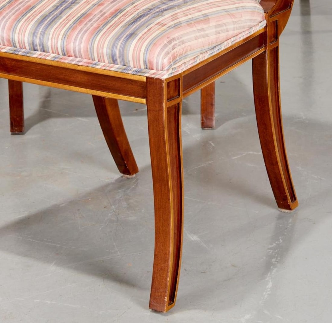 8 Baltic Empire Mahogany Dining Chairs 20th Century - 3